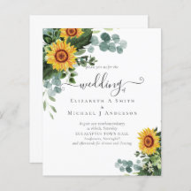 BUDGET Russe tournesol Eucalyptus Mariage Feuille