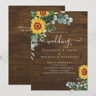 BUDGET Russe tournesol Eucalyptus Mariage Feuille