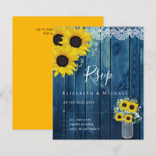 BUDGET Russe tournesol RSVP Mariage