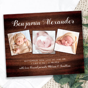 Budget Rustic 3 Baby shower photo de naissance Me