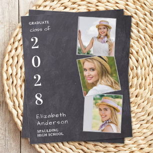 Budget Rustic 3 Faire-part de diplôme photo