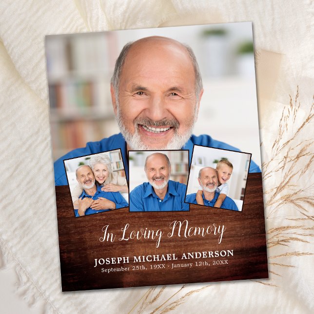 Budget Rustic 4 Photo Collage Merci de sympathie (Créateur téléchargé)