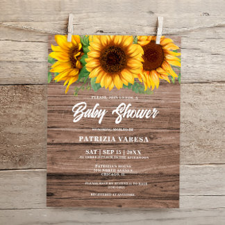 Budget Rustic Automne Baby shower de tournesol en
