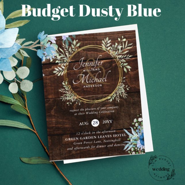 BUDGET Rustic Dusty Blue Flore (Créateur téléchargé)
