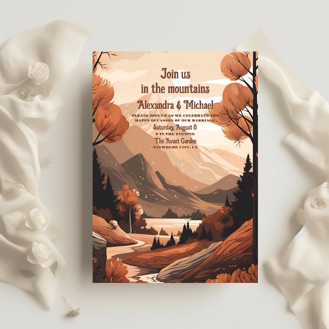 Budget Rustic Mountain Forest Mariage À feuillage  (Créateur téléchargé)