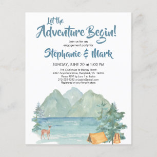 Budget Rustic Mountains Adventure Engagement