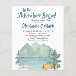 Budget Rustic Mountains Baby shower d'aventure