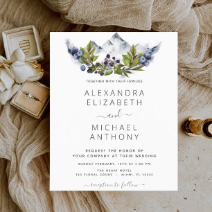 Budget Rustic Mountains Mariage forestier