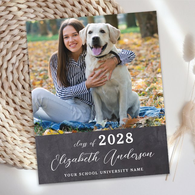 Budget Rustic Photo Graduation Invitation (Créateur téléchargé)