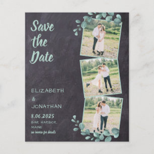 Budget Rustic Photo Greenery QR Code Enregistrer l