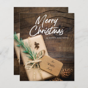 Budget Rustic Reindeer & présent Joyeux Noël