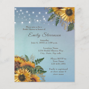 Budget Rustic tournesol Bridal Show