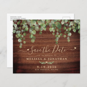Budget Rustic Wood Mariage campagnard Enregistrer 