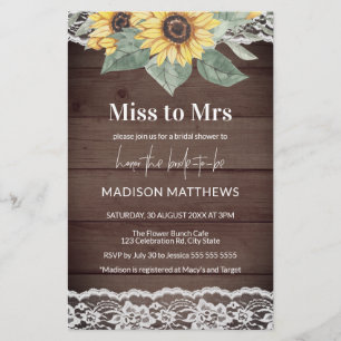 Budget Rustic Wood Sunflower Fête des mariées