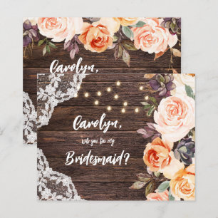 Budget RusticBlushFloral Serez-Vous Ma Femme D'Acc