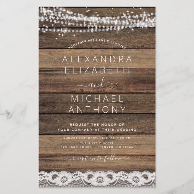 Budget Rustique Agritourisme Chaîne Lumière Mariag (Devant)