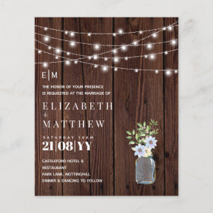 Budget Rustique Bois Bleu Mariage Jaune Invite