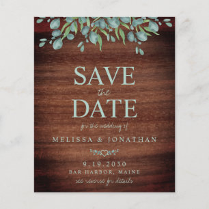 Budget Rustique Bois vert Code QR Enregistrer La D