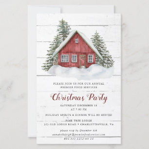 Budget Rustique Cabine Noël Invitation