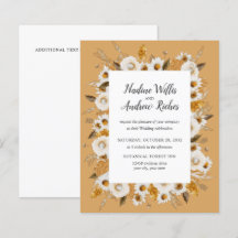 Budget rustique Chamomile Mimosa cadre Mariage