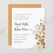 Budget Rustique Chamomile Mimosa Mariage floral
