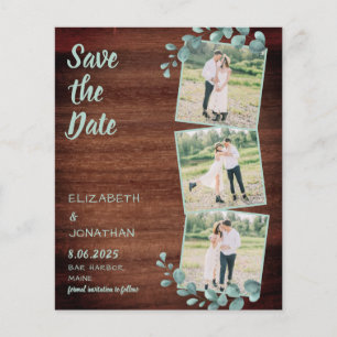 Budget Rustique Collage de Photos de Feuillage Éco