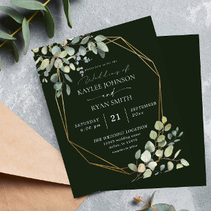 Budget Rustique Eucalyptus & Mariage Or - Vert