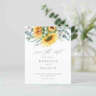 Budget Rustique Faire-Part de Mariage Sunflower Sa