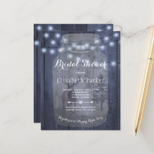 Budget rustique hiver nuptiale invitation à la dou