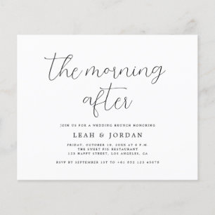 Budget Rustique Le Matin Après La Faire-part de ma