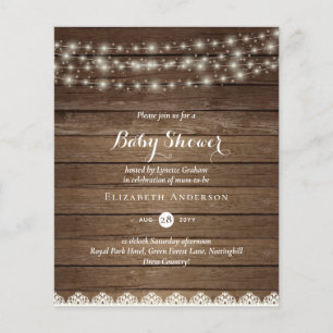 Budget Rustique Lumières Mason Jars Lace Baby show