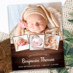 Budget Rustique Nouveau bébé 4 photo Merci de nais
