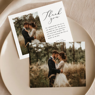 Budget Rustique Script Mariage photo Carte de reme