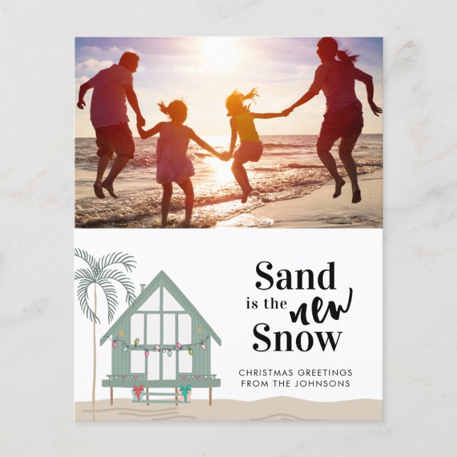Budget Sand est la nouvelle photo de neige Carte d (Devant)