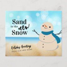 Budget Sandy Snowman Beach Nouvelle carte d'adress
