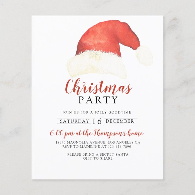 BUDGET Santa Claus Casquette Russe Red Christmas P (Devant)