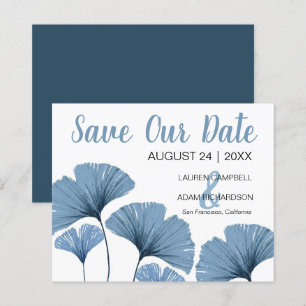 Budget Save the Date Mariage Fleurs Bleues et Blan