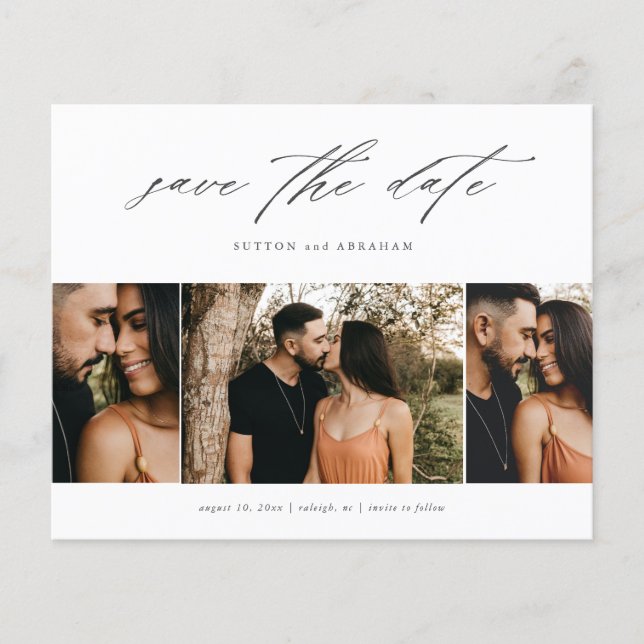 Budget Script 3 Photo Enregistrer la date (Devant)