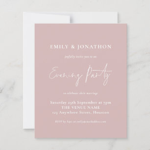 Budget Script Dusty Rose Mariage soirée
