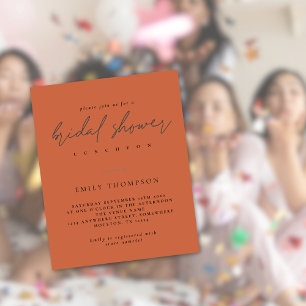 Budget Script Fête des mariées Terracotta Invitati