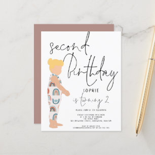 Budget Script Girl Blonde 2e anniversaire Invitati