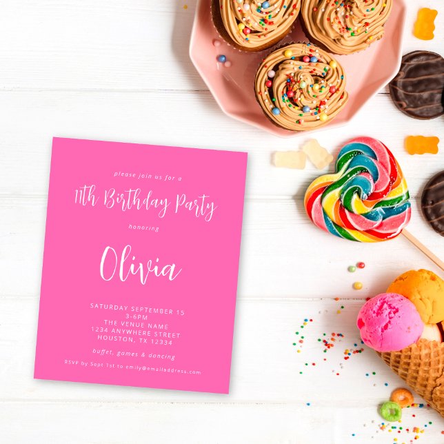 Budget Script Hot rose 11e fête d'anniversaire (Créateur téléchargé)