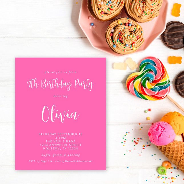 Budget Script Hot rose 9e fête d'anniversaire (Créateur téléchargé)