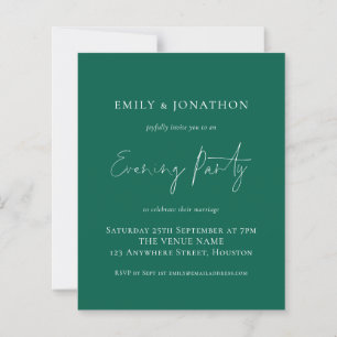 Budget Script Mariage soirée Emerald Green