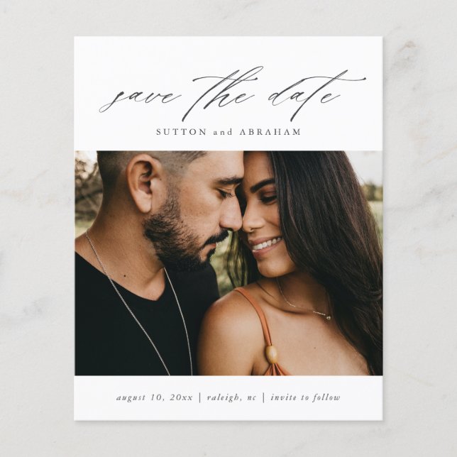 Budget Script Photo Save The Date (Devant)