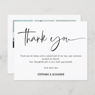 Budget Script QR Code 3 photos Mariage Merci