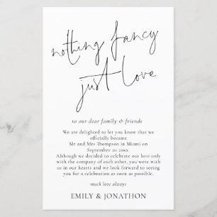 Budget Script Rien De fantaisie Juste Aimer Elopem