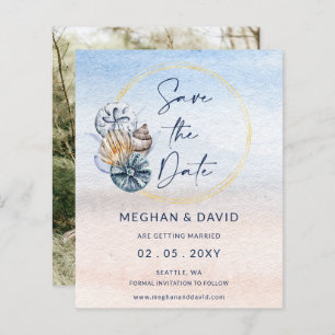 Budget Seashells Summer Beach Photo Enregistrer la