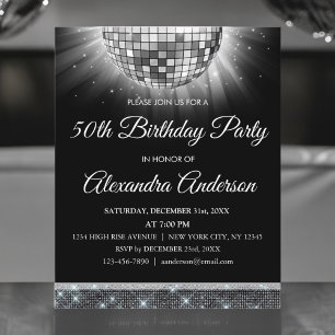 Budget Silver 50e anniversaire Silver Disco Ball