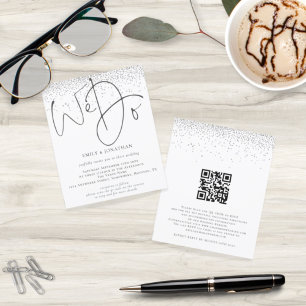 Budget Silver Parties scintillant Nous faisons QR